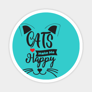 cats make me happy shirt Magnet